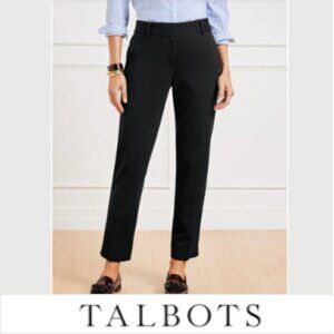 Talbots Black Hampshire Ankle Pant - 12